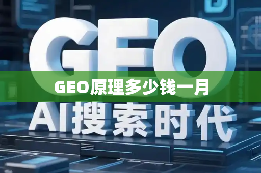 GEO原理多少钱一月