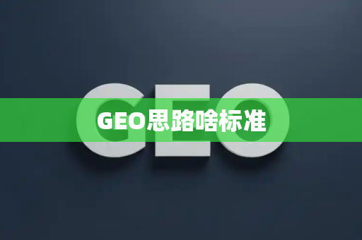 GEO思路啥标准