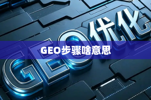 GEO步骤啥意思