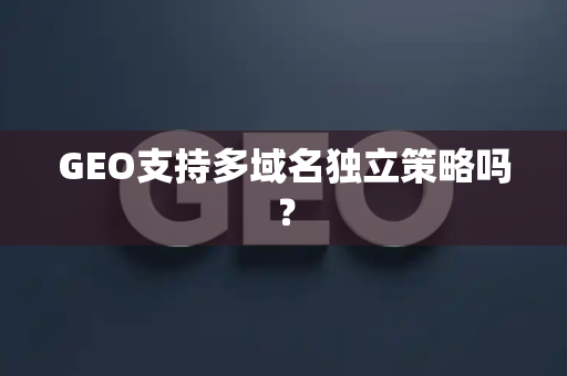 GEO支持多域名独立策略吗?