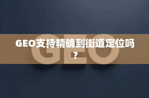 GEO支持精确到街道定位吗?